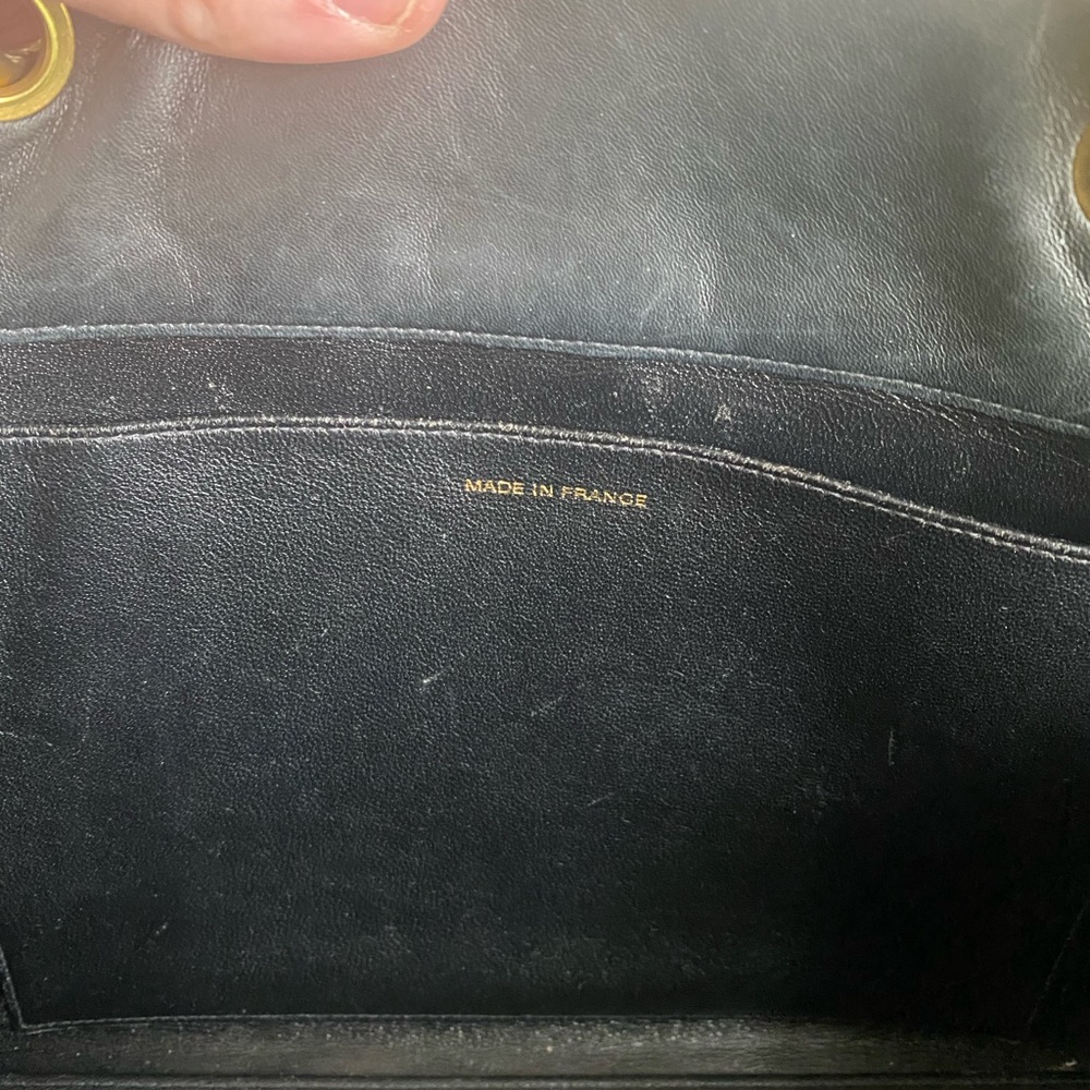 Chanel Black Lambskin Quilted Large Tote Bag with Gold Chain & Leather Handles - Picture 15 of 16